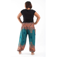 Harembroek XL Mandala turquoise